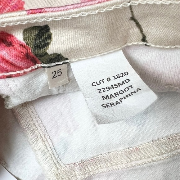 NWT L'AGENCE High Rise Floral Print Stretch Denim Ankle Cropped Skinny Jeans 25 - Picture 8 of 11